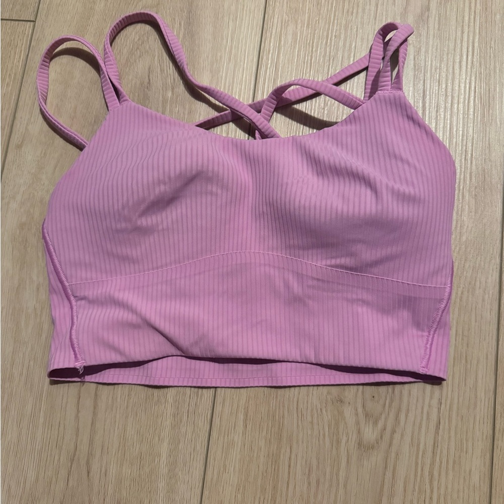 lululemon cloud pink bra
